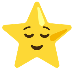 star and relieved face