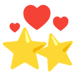 star and revolving hearts