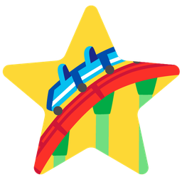 star and roller coaster