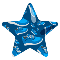 star and running shoe