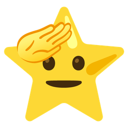 star and saluting face