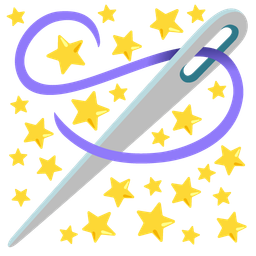 star and sewing needle