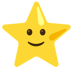 Star and Slightly smiling face