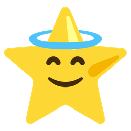 Star and Smiling face with halo