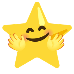 Star and Smiling face with open hands