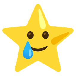 Star and Smiling face with tear