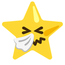 star and sneezing face