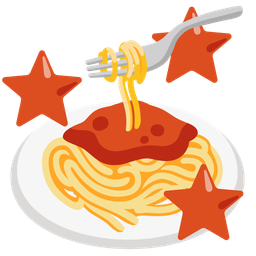 star and spaghetti