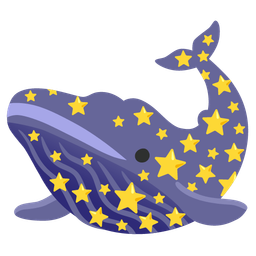 star and spouting whale