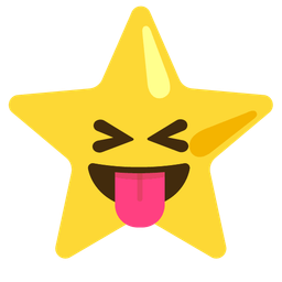 Star and Squinting face with tongue