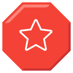 star and stop sign