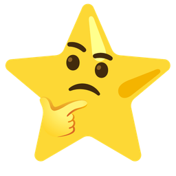 star and thinking face