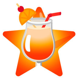 star and tropical drink