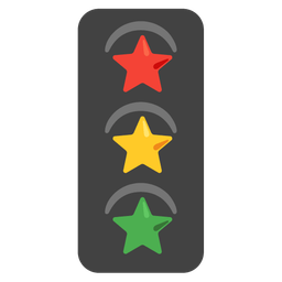 star and vertical traffic light