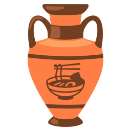 Steaming bowl and Amphora
