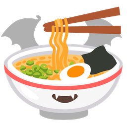 Steaming bowl and Bat