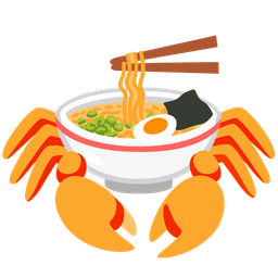 Steaming bowl and Crab