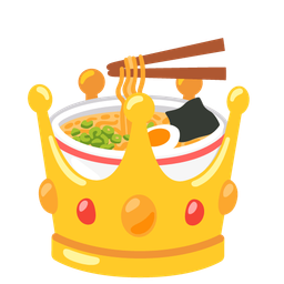 Steaming bowl and Crown