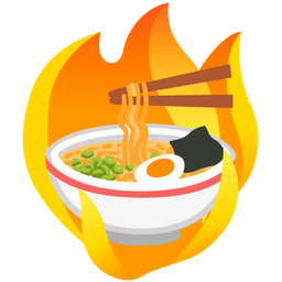 Steaming bowl and Fire