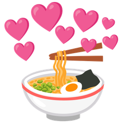 Steaming bowl and Heart with arrow