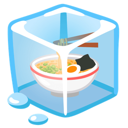 Steaming bowl and Ice