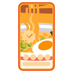 Steaming bowl and Mobile phone