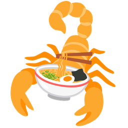 Steaming bowl and Scorpion