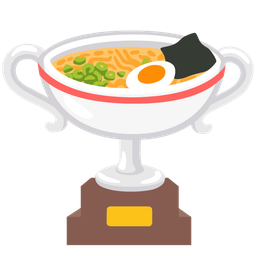 Steaming bowl and Trophy