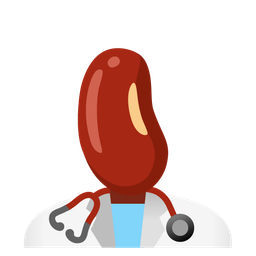 stethoscope and beans