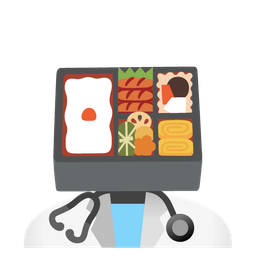 stethoscope and bento box
