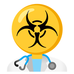 stethoscope and biohazard