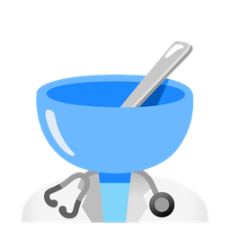 stethoscope and bowl with spoon