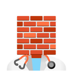 stethoscope and brick