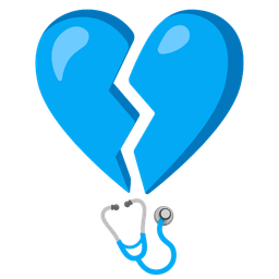stethoscope and broken heart