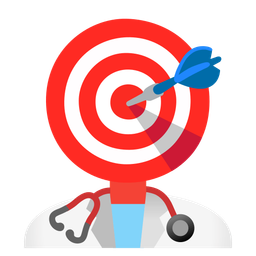 stethoscope and bullseye