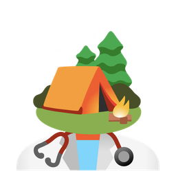 stethoscope and camping