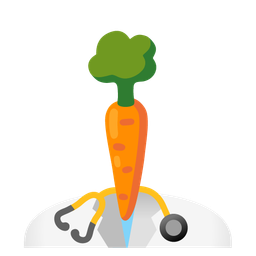 stethoscope and carrot