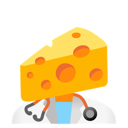 stethoscope and cheese wedge