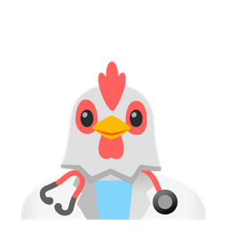 stethoscope and chicken