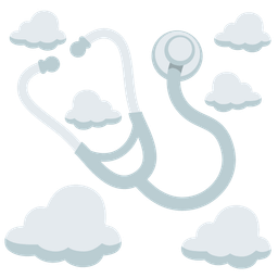 stethoscope and cloud