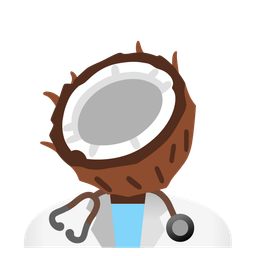 stethoscope and coconut