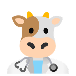 stethoscope and cow face