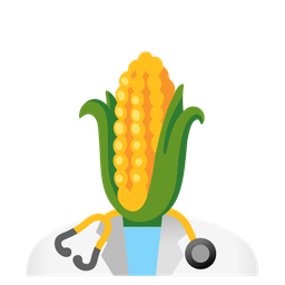 stethoscope and ear of corn