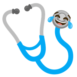 Stethoscope and Face with tears of joy