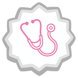 stethoscope and fish cake with swirl