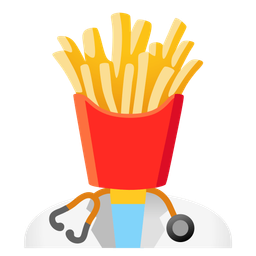 stethoscope and french fries