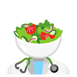 stethoscope and green salad