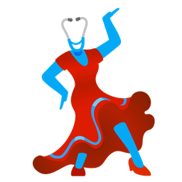 stethoscope and high-heeled shoe