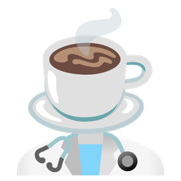 stethoscope and hot beverage