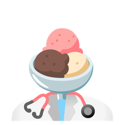 stethoscope and ice cream